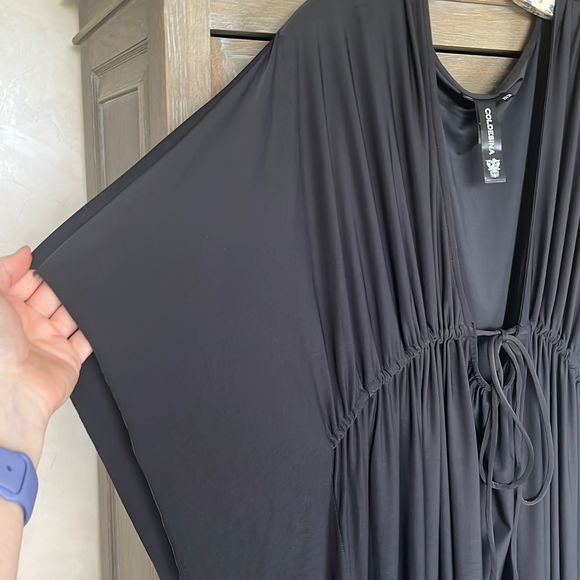 Coldesina Kaftan Black Stretch Dress size 2X / 3X - Picture 7 of 14